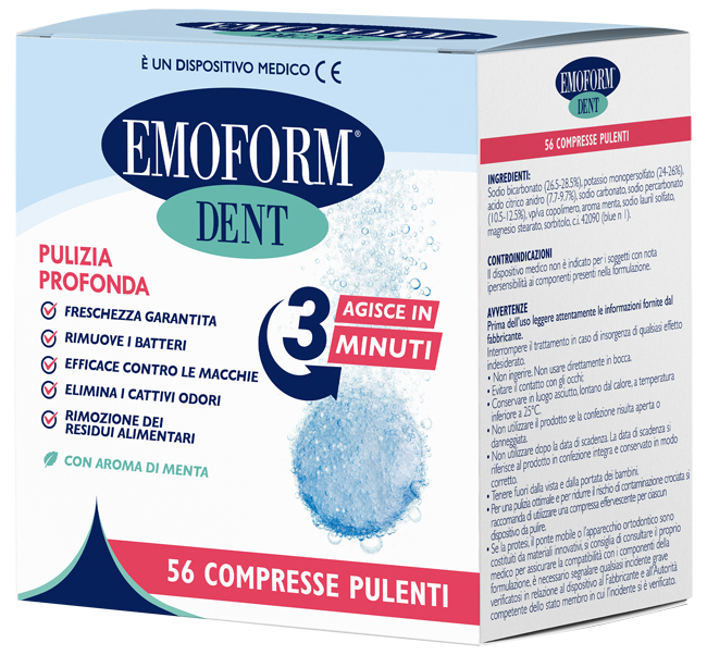COMPRESSE PULENTI EMOFORM DENT 56 PEZZI - Fontenova srl
