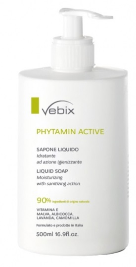 VEBIX PHYTAMIN ACTIVE SAPONE LIQUIDO IDRATANTE 500 ML - Fontenova srl