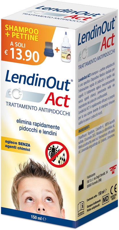 LENDINOUT ACT ANTIPIDOCCHI 150 ML - Fontenova srl