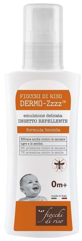 FIOCCHI DI RISO DERMO ZZZZ EMULSIONE DELICATA REPELLENTE 0 MESI + 100 ML - Fontenova srl