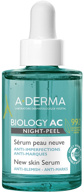 ADERMA BIOLOGY AC SIERO NIGHT PEEL 30 ML - Fontenova srl