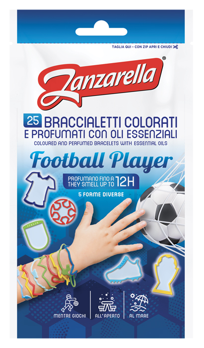 ZANZARELLA BRACCIALETTI FOOTBALL PLAYER 25 PEZZI - Fontenova srl