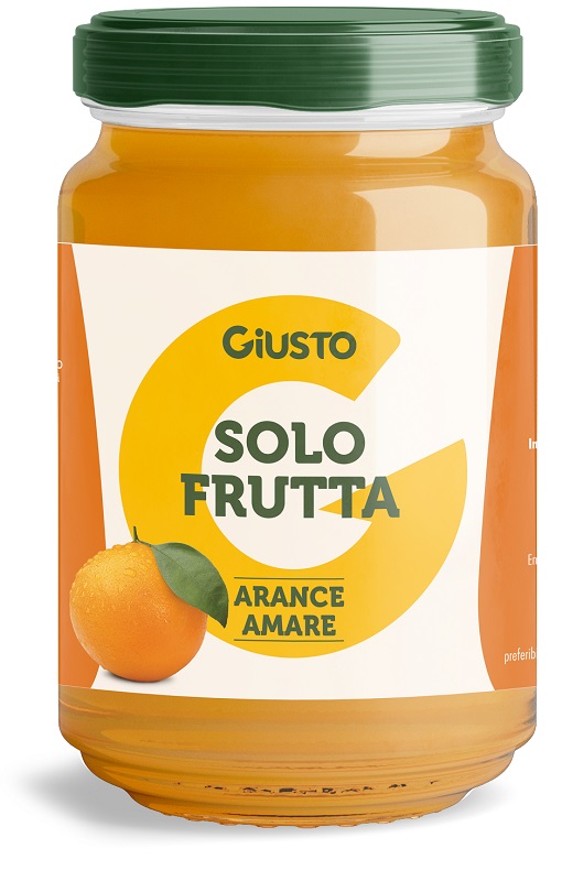 GIUSTO SOLO FRUTTA CONFETTURA ARANCE AMARE 220 G - Fontenova srl