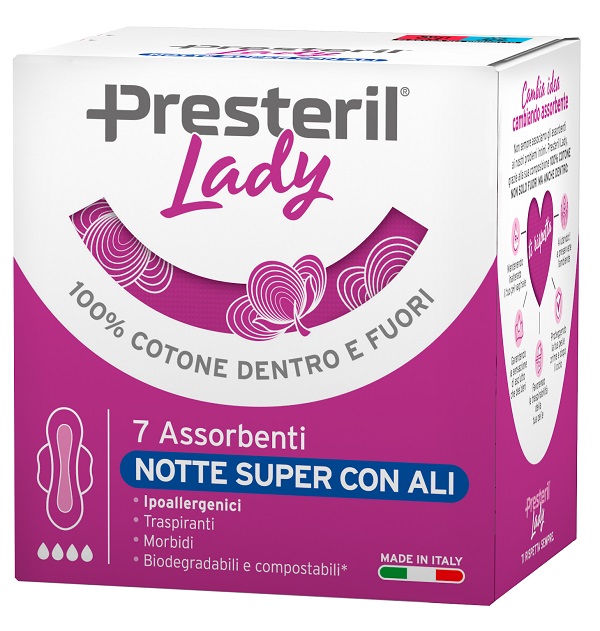 LADY PRESTERIL ASSORBENTI NOTTE SUPER ALI 7 PEZZI - Fontenova srl