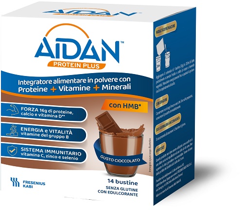 AIDAN PROTEIN PLUS CIOCCOLATO 14 BUSTINE - Fontenova srl