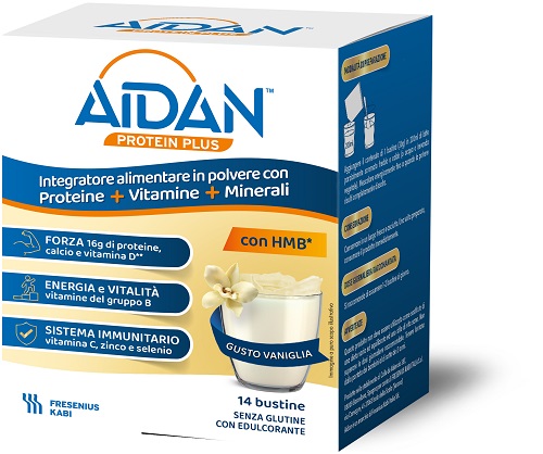 AIDAN PROTEIN PLUS VANIGLIA 14 BUSTINE - Fontenova srl