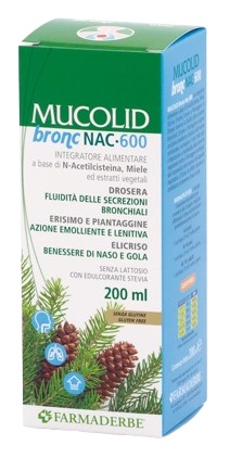 MUCOLID BRONC NAC 600 200 ML - Fontenova srl