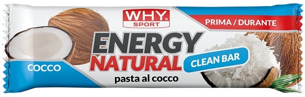 WHYSPORT ENERGY NATURAL BARRETTA COCCO 25 G - Fontenova srl