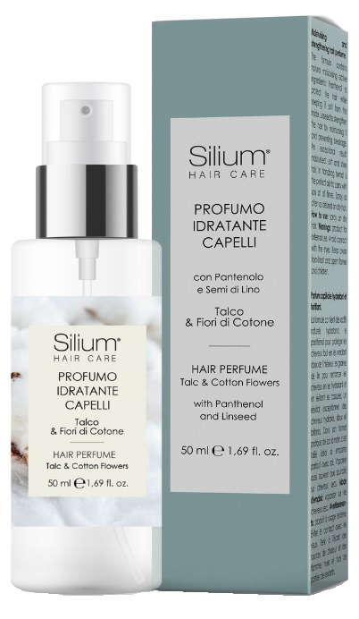 SILIUM PROFUMO CAPELLI TALCO & FIORI DI COTONE 50 ML - Fontenova srl