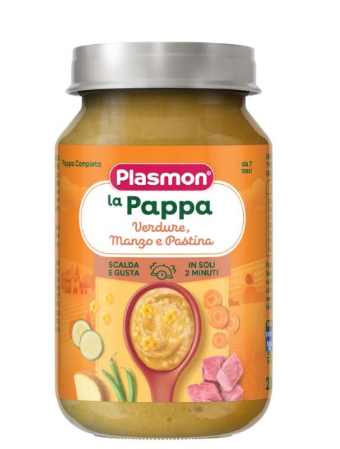 PLASMON LA PAPPA VERDURE MANZO E PASTINA 200 G - Fontenova srl
