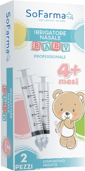 IRRIGATORE NASALE BABY 2 PEZZI SOFARMAPIU' - Fontenova srl