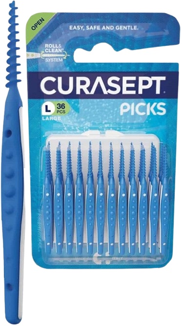 CURASEPT PICKS LARGE 36 PEZZI - Fontenova srl