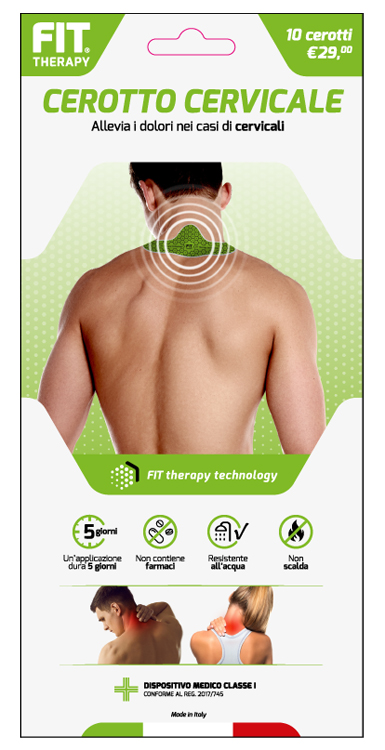 FIT THERAPY CEROTTO CERVICALE 10 PEZZI - Fontenova srl