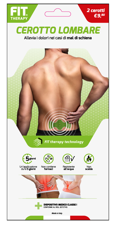 FIT THERAPY CEROTTO LOMBARE 2 PEZZI - Fontenova srl