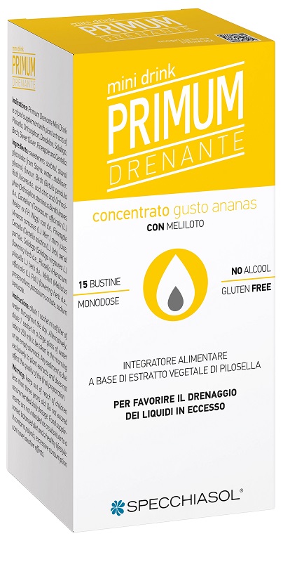 PRIMUM DRENANTE MINI DRINK ANANAS 15 BUSTINE - Fontenova srl