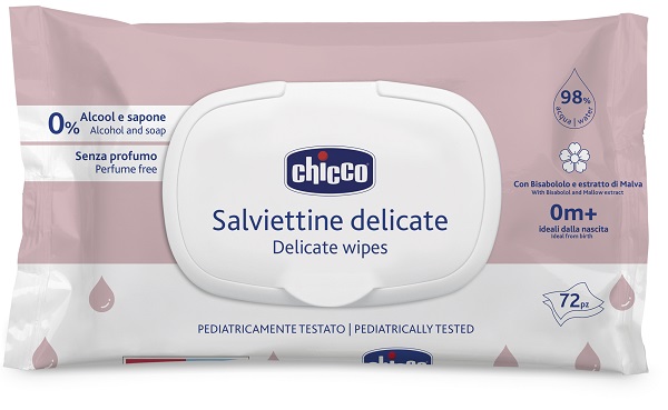 CHICCO SALVIETTE DELICATE 72 PEZZI PLAQUE - Fontenova srl