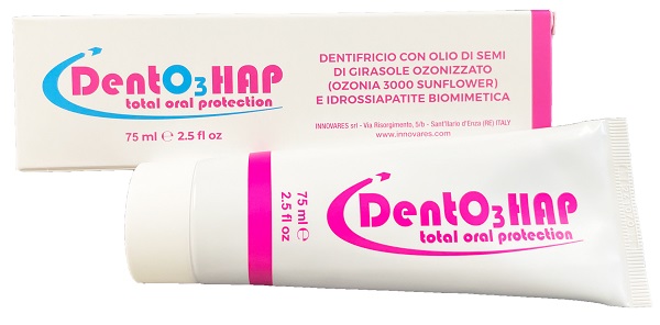 DENTO3 HAP DENTIFRICIO OZONO E IDROSSIAPATITE 75 ML - Fontenova srl
