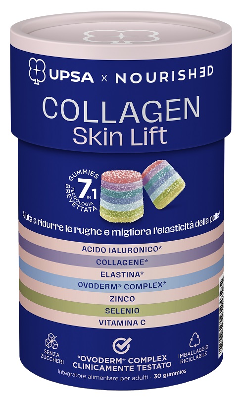 UPSA X NOURISHED COLLAGEN SKIN LIFT 30 GUMMIES - Fontenova srl