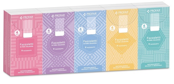 PROFAR FAZZOLETTI 10X9 CM 4 VELI 10 PACCHETTI - Fontenova srl