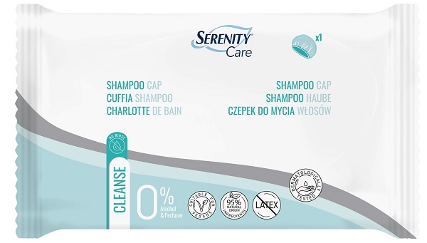 SERENITY CARE CUFFIA SHAMPOO CAPELLI ADATTA A PERSONE CON RIDOTTA MOBILITA' - Fontenova srl