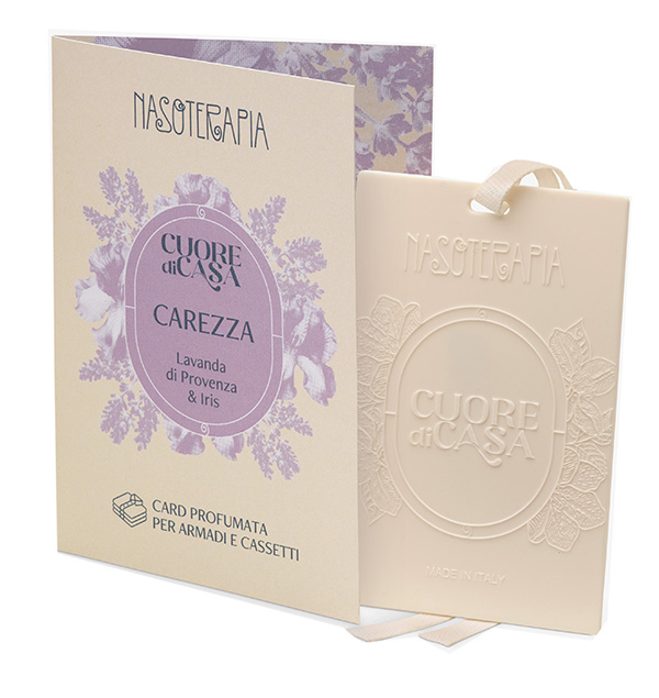 CARD PROFUMATA LAVANDA E IRIS 1 PEZZO NASOTERAPIA - Fontenova srl