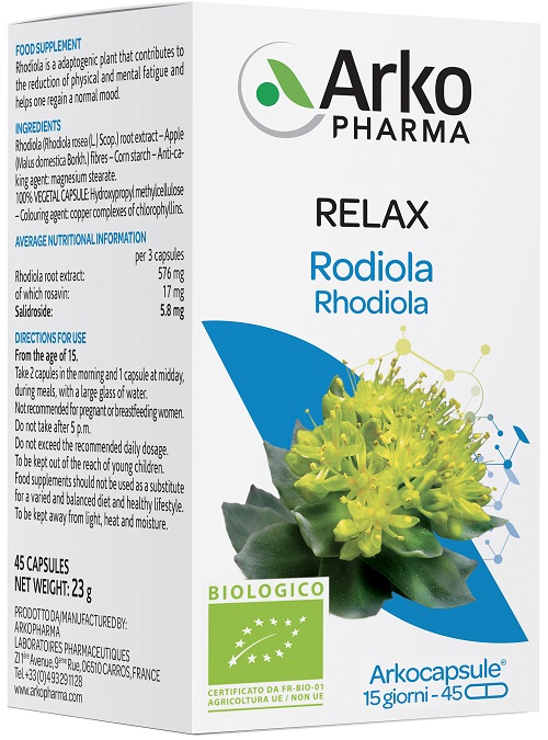 ARKOCAPSULE RODIOLA BIO 45 CAPSULE - Fontenova srl