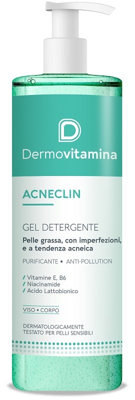 DERMOVITAMINA ACNECLIN GEL DETERGENTE 400 ML - Fontenova srl