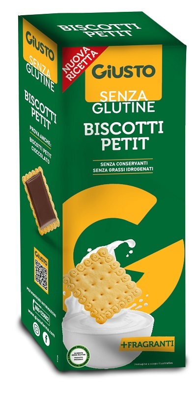 GIUSTO SENZA GLUTINE BISCOTTI PETIT 175 G - Fontenova srl