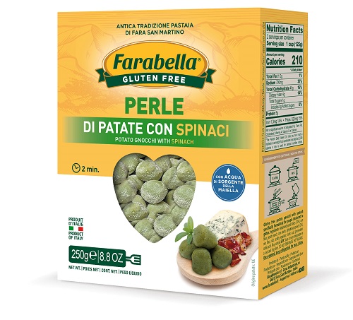 FARABELLA PERLE PATATE SPINACI 250 G - Fontenova srl