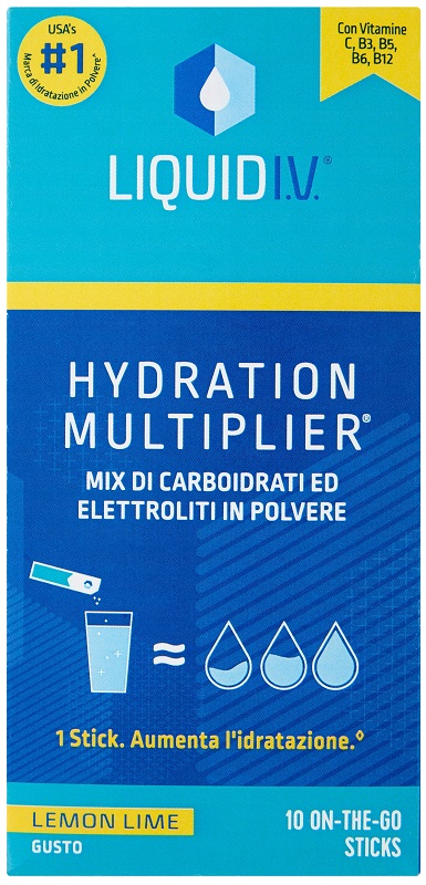 LIQUID IV HYDRATION MULTIPLIER LEMON LIME 10 STICK - Fontenova srl