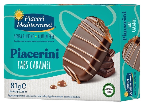 PIACERI MEDITERRANEI PIACERINI TABS CARAMEL 81 G - Fontenova srl