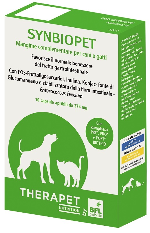 SYNBIOPET THERAPET 10 CAPSULE - Fontenova srl