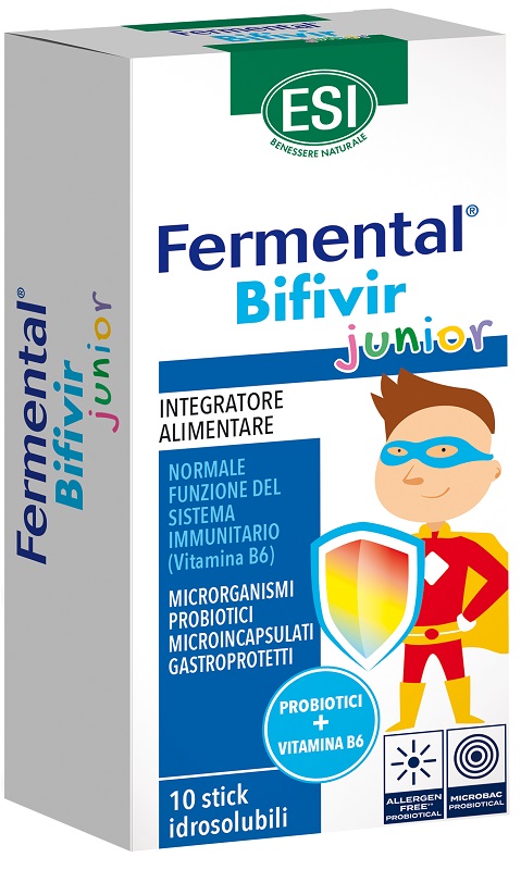ESI FERMENTAL BIFIVIR JUNIOR 10 STICK IDROSOLUBILI - Fontenova srl