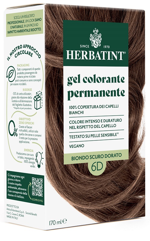 HERBATINT 6D BIONDO SCURO DORATO 170 ML - Fontenova srl