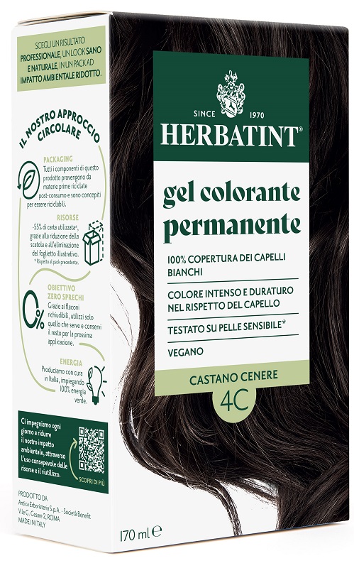 HERBATINT 4C CASTANO CENERE 170 ML - Fontenova srl