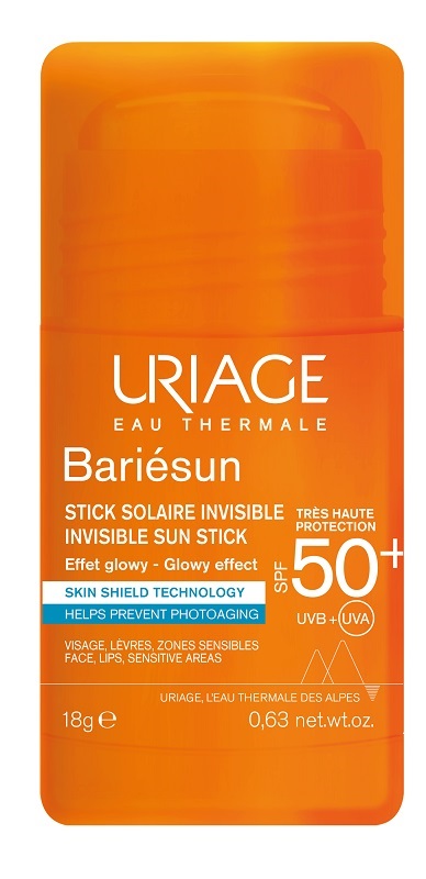 URIAGE EAU THERMALE BARIESUN SPF50+ STICK SOLAIRE INVISIBILE EFFET GLOWY 18 G - Fontenova srl