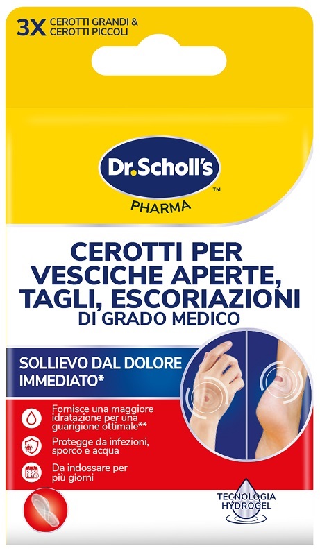 CEROTTI SCHOLL VESCICHE TAGLIE ESCORIAZIONI 6 PEZZI - Fontenova srl
