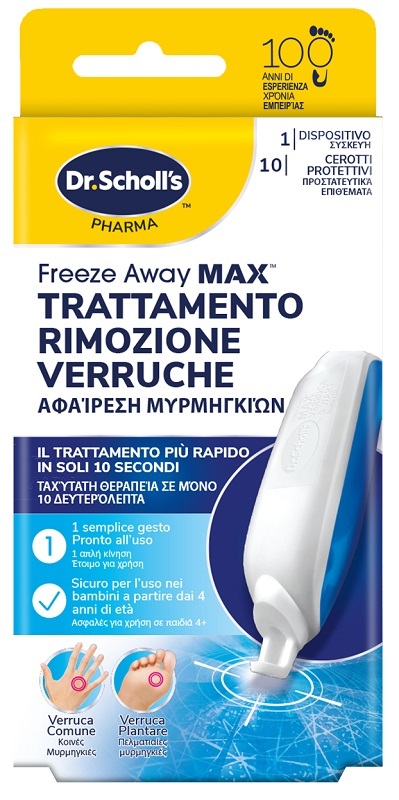 TRATTAMENTO RIMOZIONE VERRUCHE SCHOLL FREEZE AWAY MAX - Fontenova srl