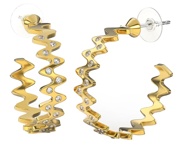 BJT369 ORECCHINO SARIEL GOLD PLATED - Fontenova srl