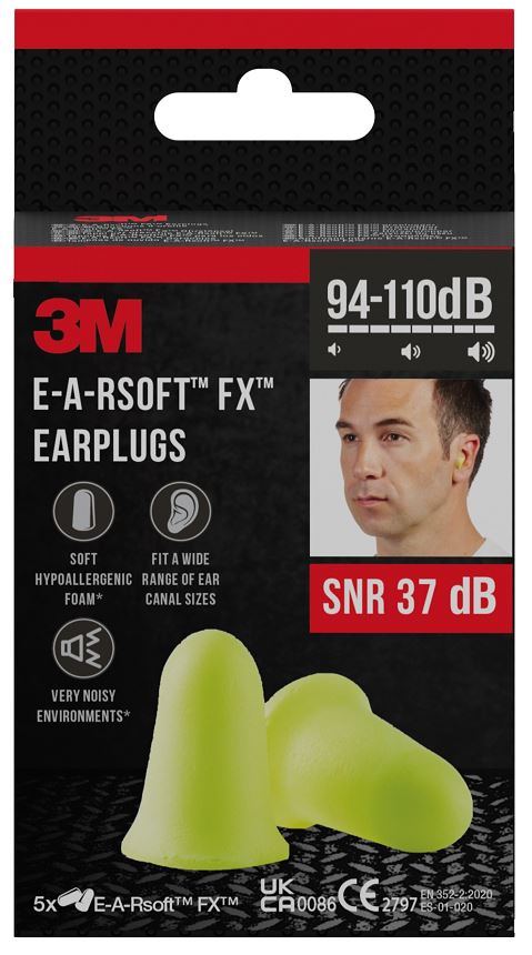 3M INSERTI AURICOLARI MORBIDI EARSOFT FX 5 PAIA - Fontenova srl