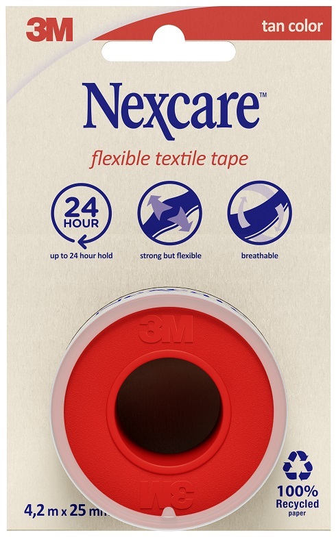 CEROTTO NEXCARE FLEXIBLE TEXTILE TAPE M 4,2X25 MM - Fontenova srl