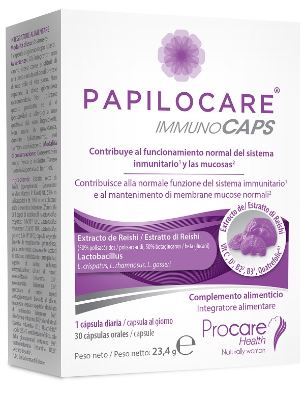 PAPILOCARE IMMUNOCAPS 30 CAPSULE - Fontenova srl