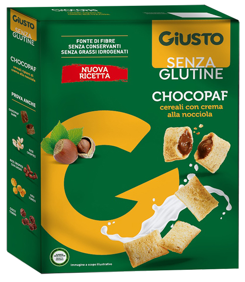 GIUSTO SENZA GLUTINE CHOCOPAF 250 G - Fontenova srl