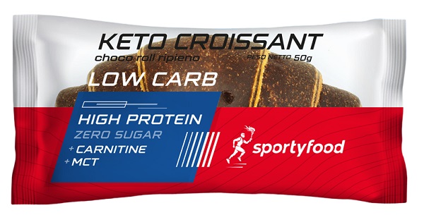 SPORTYFOOD KETO CROISSANT CHOCO ROLL RIPIENO 50 G - Fontenova srl