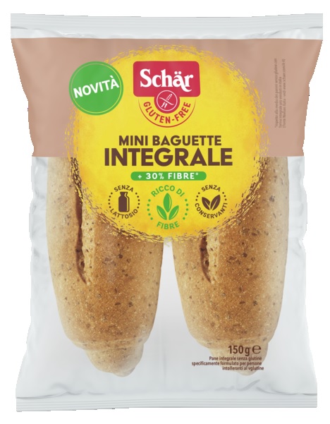 SCHAR MINI BAGUETTE INTEGRALE 4 PEZZI X 37,5 G - Fontenova srl