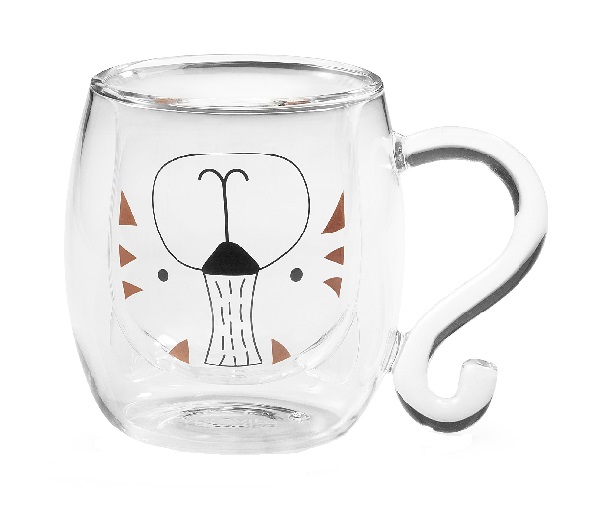 NEAVITA MUG VETRO DOPPIO MURO TIGRO TEA & FRIENDS 250 ML - Fontenova srl