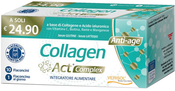 COLLAGEN ACT COMPLEX 10 FLACONCINI DA 10 ML - Fontenova srl