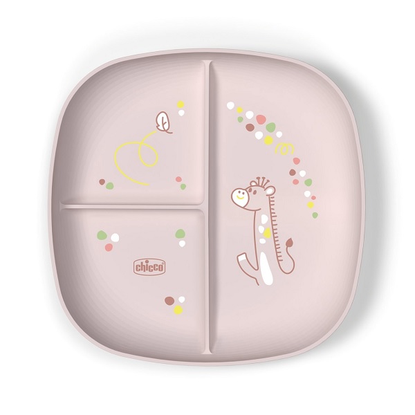 CHICCO PIATTO PORZIONATO ROSA 12M+ - Fontenova srl