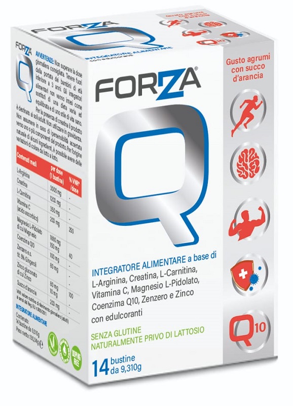 FORZA Q 14 BUSTINE CON EDULCORANTI SENZA GLUTINE NATURALMENTE PRIVO DI LATTOSIO - Fontenova srl