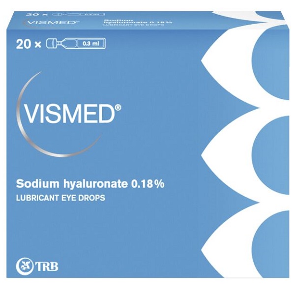 COLLIRIO LUBRIFICANTE VISMED CON ACIDO IALURONICO 0,18% 20 FIALETTE DA 0,3 ML - Fontenova srl